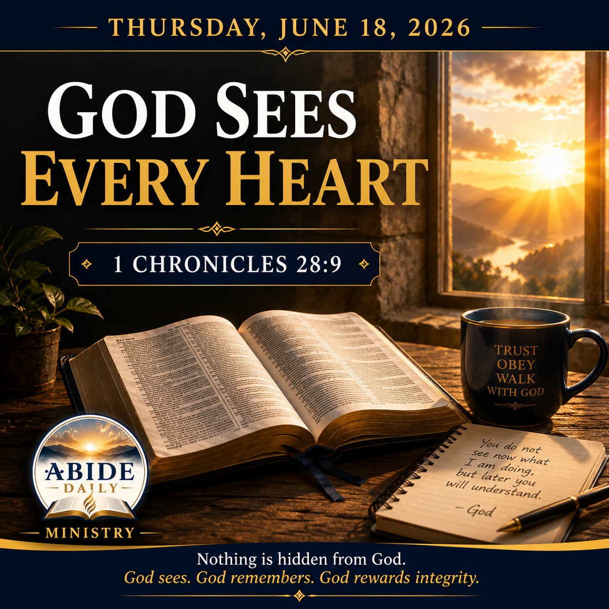 To Win Souls, Forgo Personal Gain — Thursday, June 18