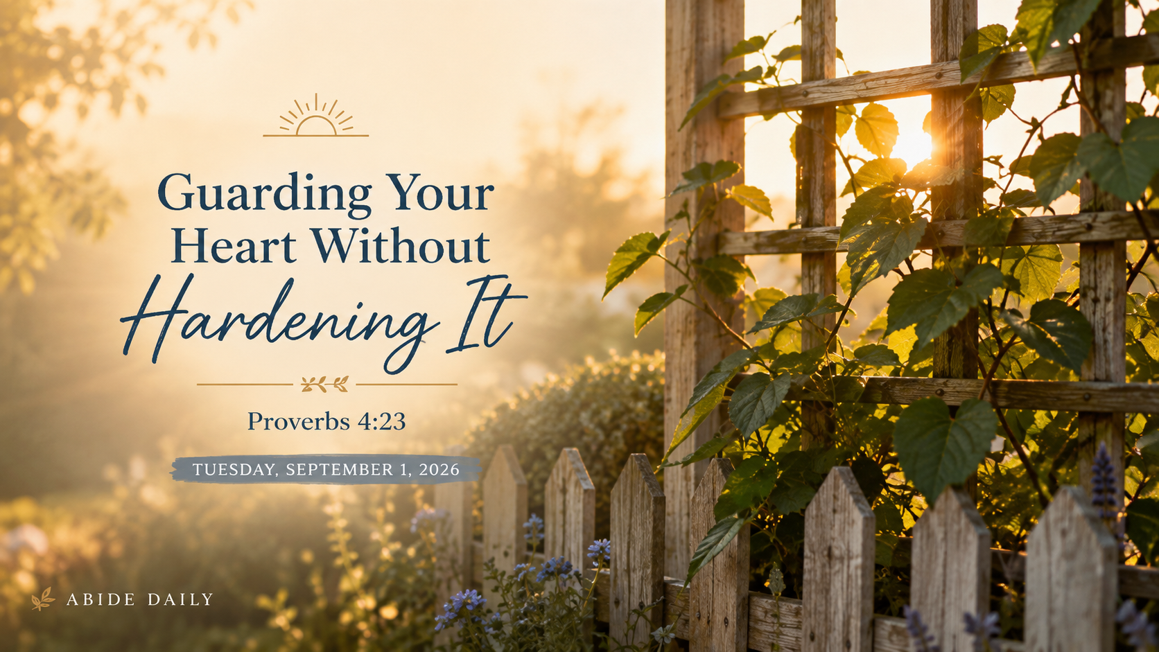 Guarding Your Heart Without Hardening It